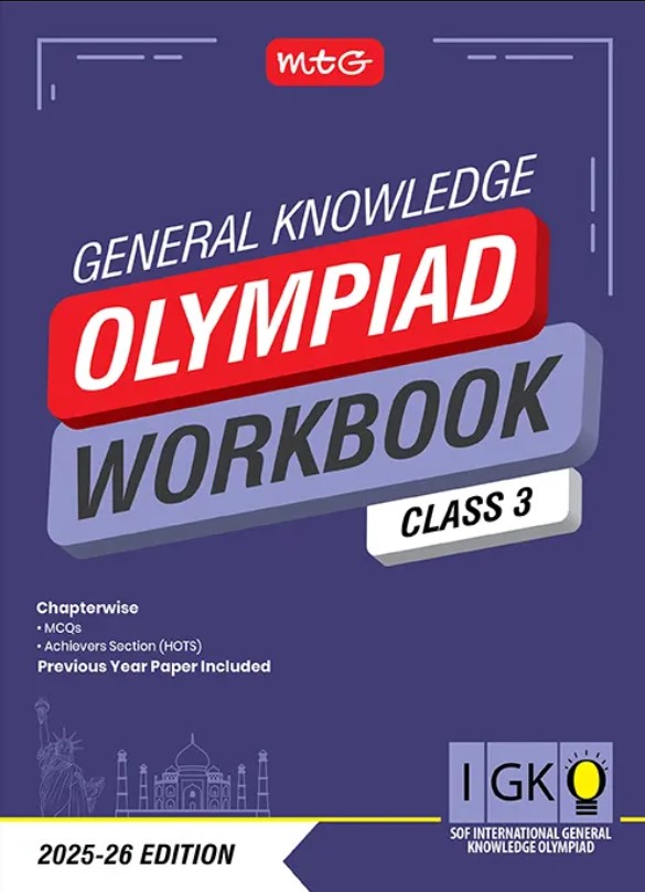MTG International General Knowledge Olympiad (IGKO) Workbook for Class 3 - SOF Olympiad Preparation Books | 2025-2026 Edition
